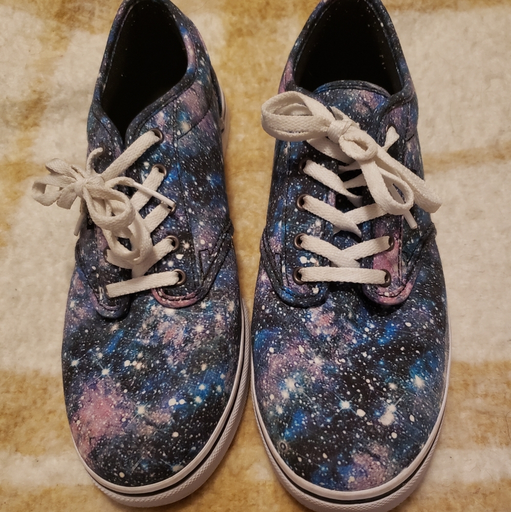 Great Condition Vans galaxy print